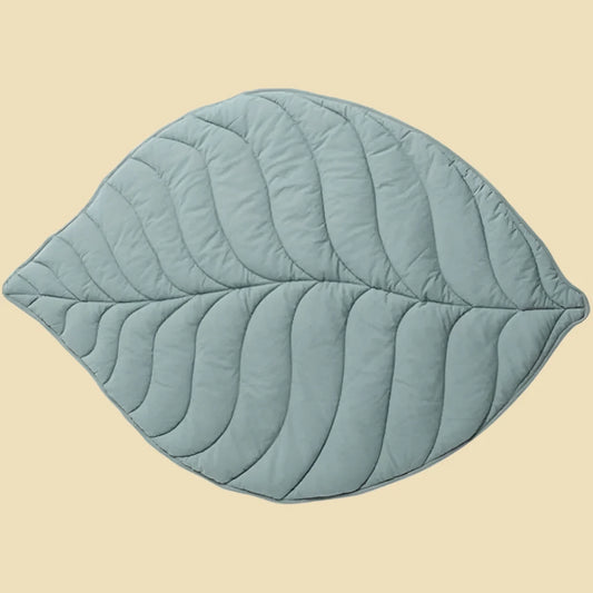 Green Cotton Leaf Baby Play Mat