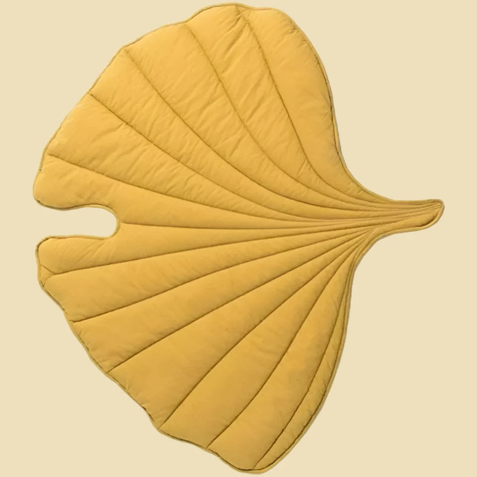 Yellow Cotton Leaf Baby Play Mat