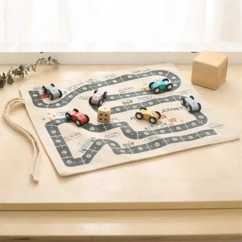 Wooden Traffic Toy Set Tot Sensory